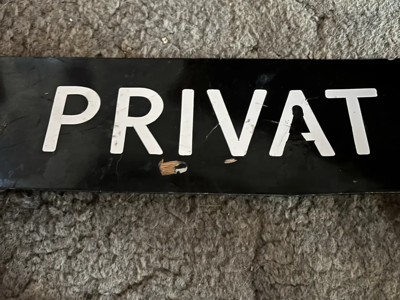 Billede 4 - Privat skilt i metal 