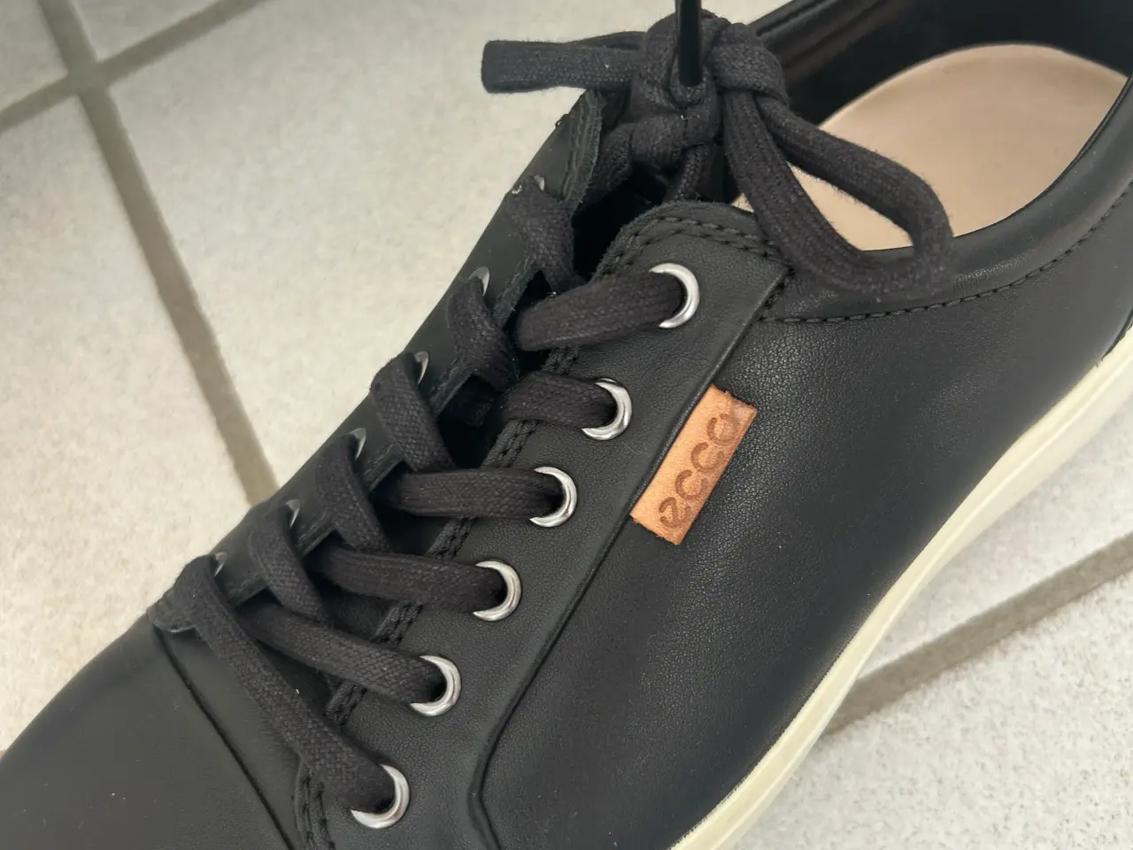 Billede 2 - Ny/ubrugt Ecco sneakers i sort læder