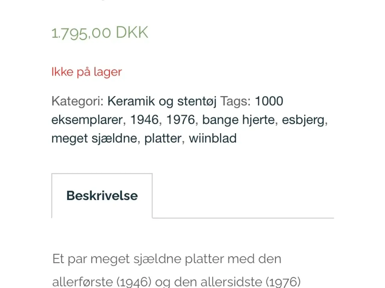Billede 3 - 2 Bjørn Wiinblad platter kun lavet i få antal 