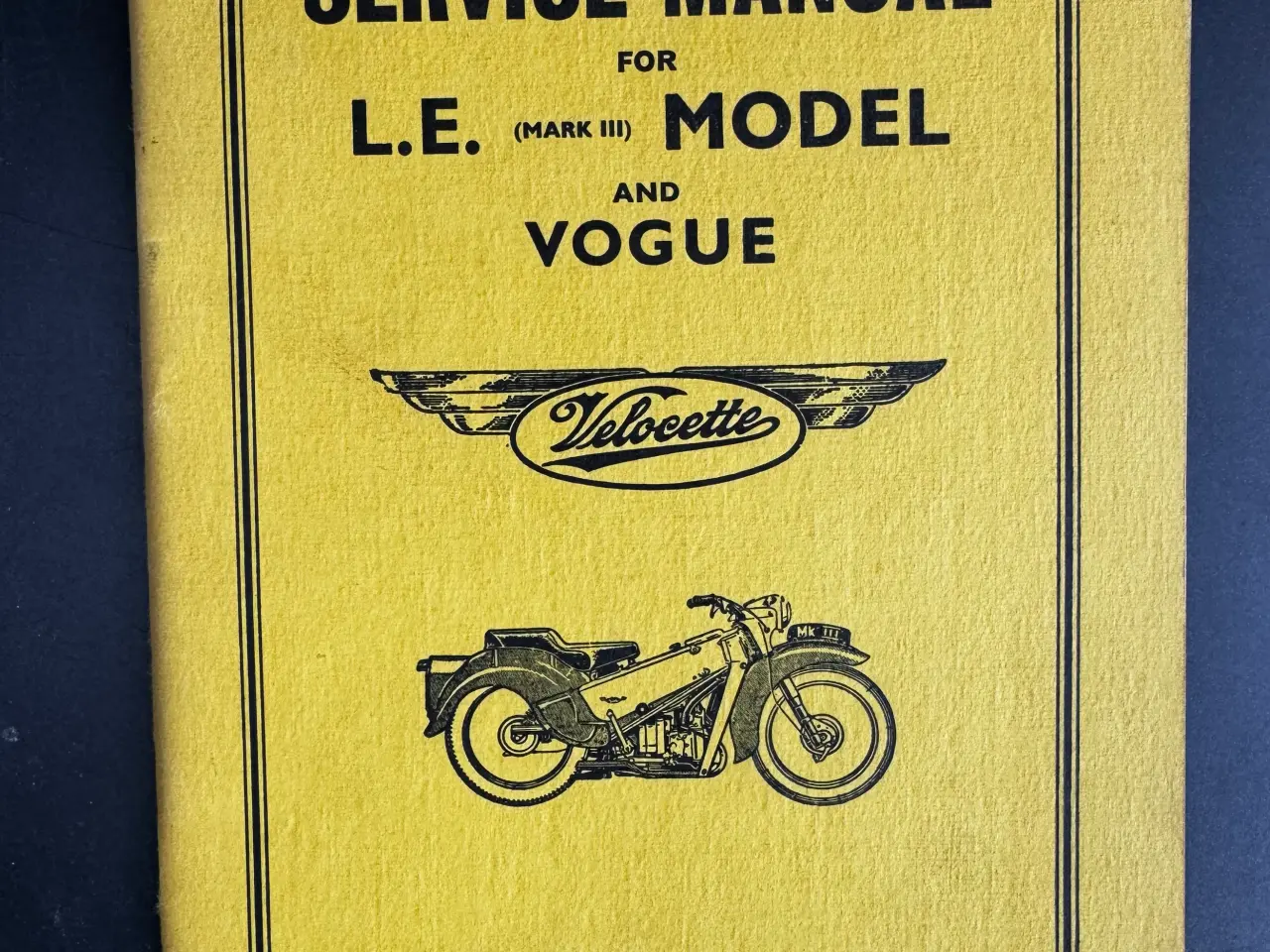 Billede 1 - VELOCETTE - SERVICE MANUAL