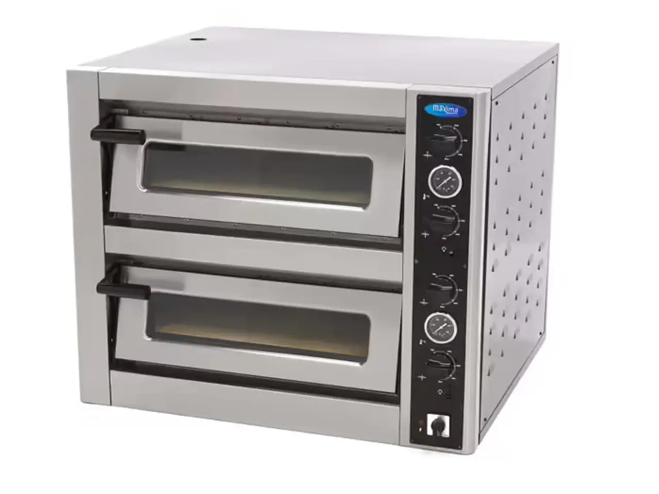 Billede 1 - Deluxe Dobbelt Pizzaovn 4 + 4 x 30 cm – 400 V