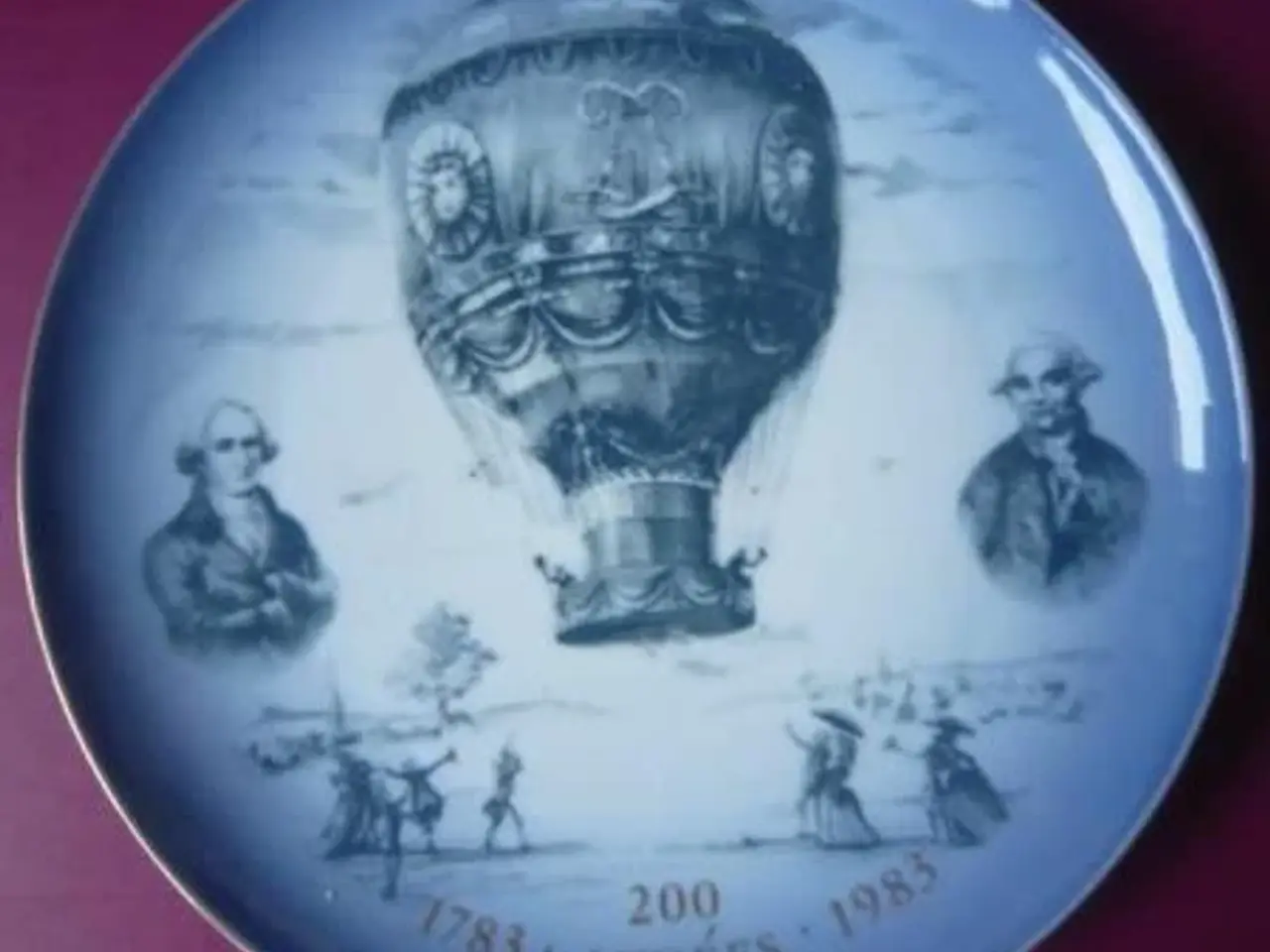 Billede 1 - B & G - Jubilæum platte - Mongolfier ballon