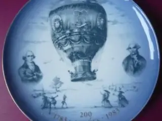 B & G - Jubilæum platte - Mongolfier ballon