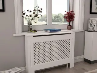 Radiatorskjuler MDF 112 x 19 x 81,5 cm hvid