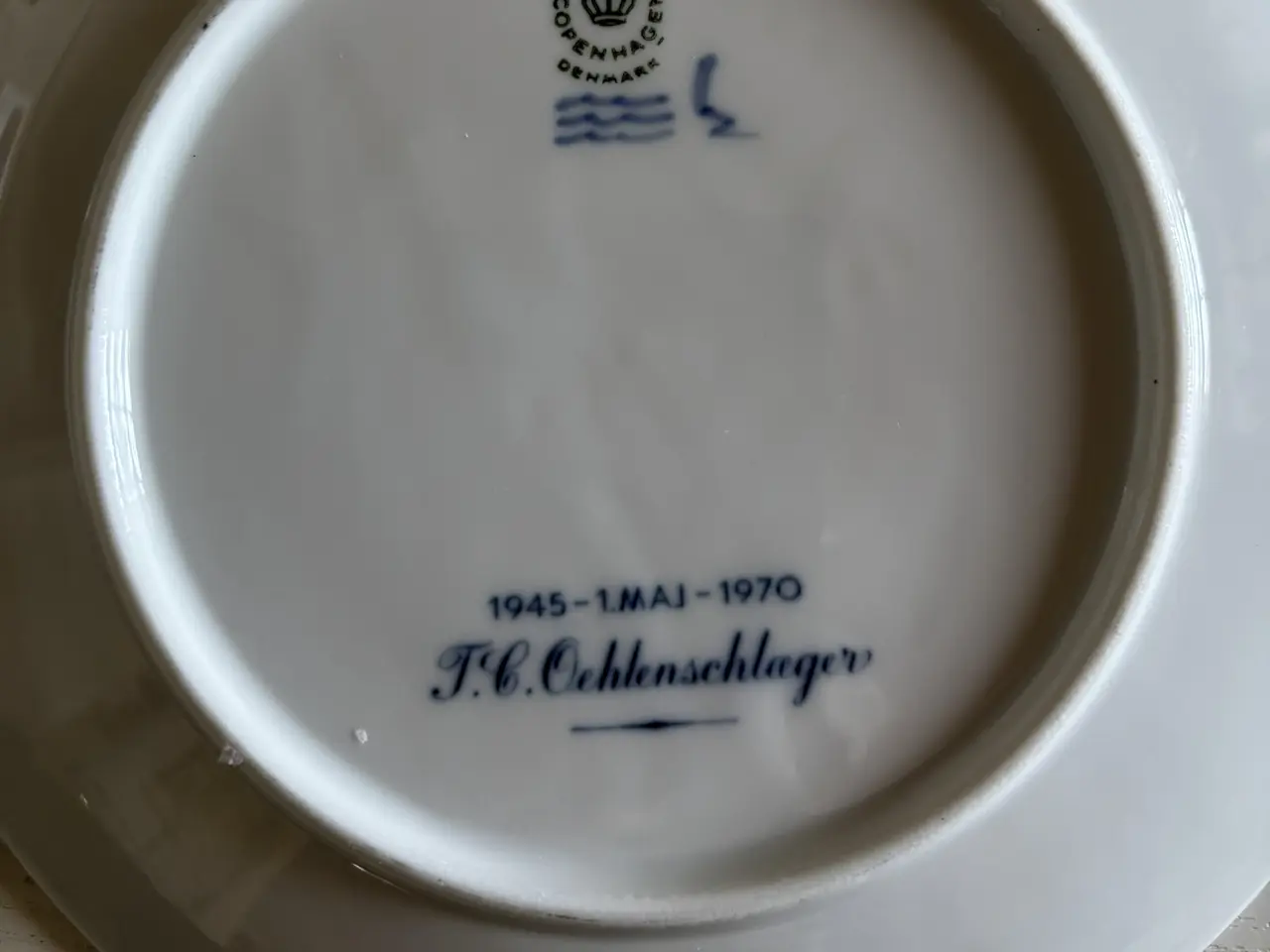 Billede 2 - Platte, T. C. Oehlenschlæger, Grindsted, Royal Cop