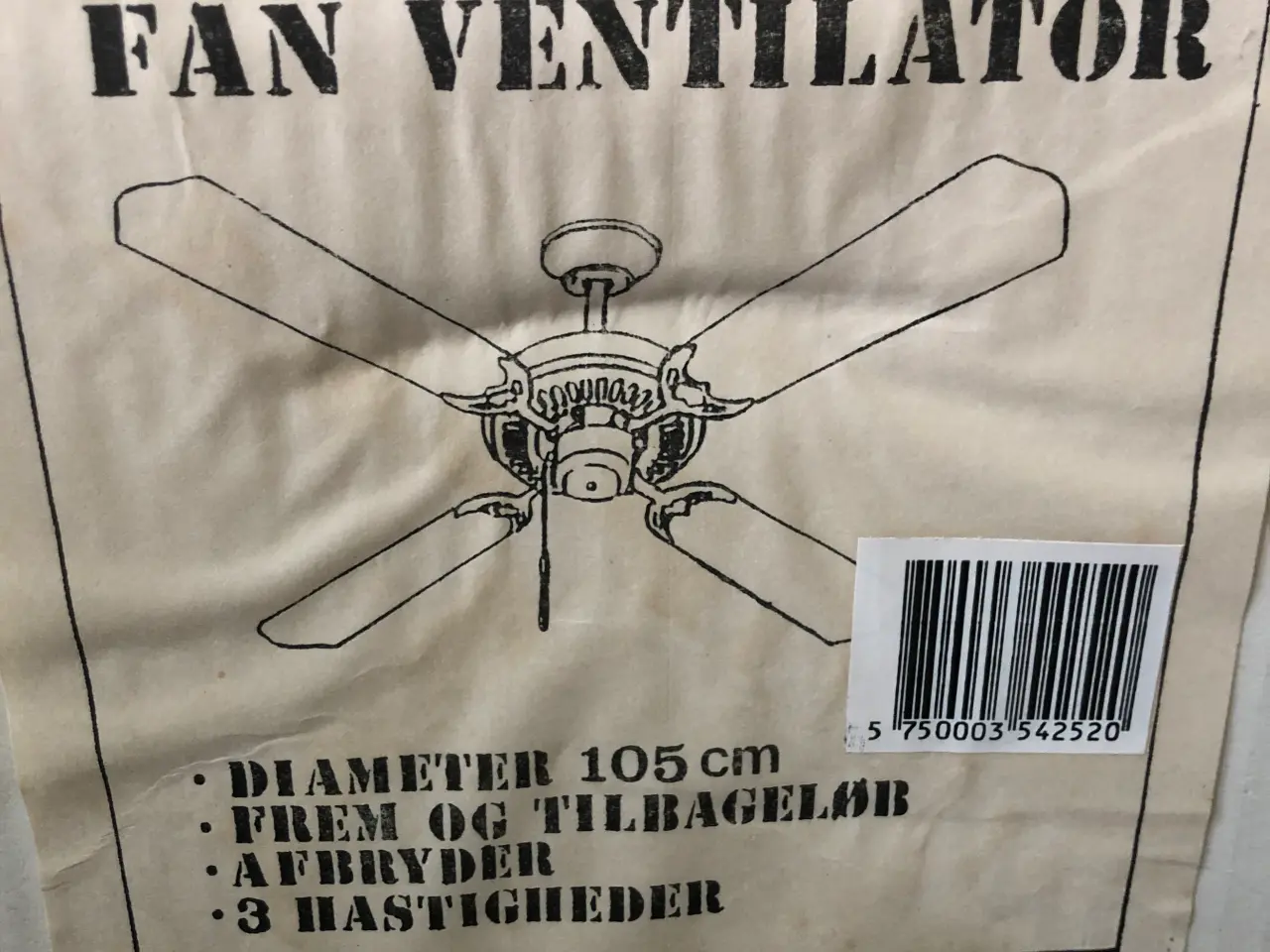 Billede 1 - Fan ventilator