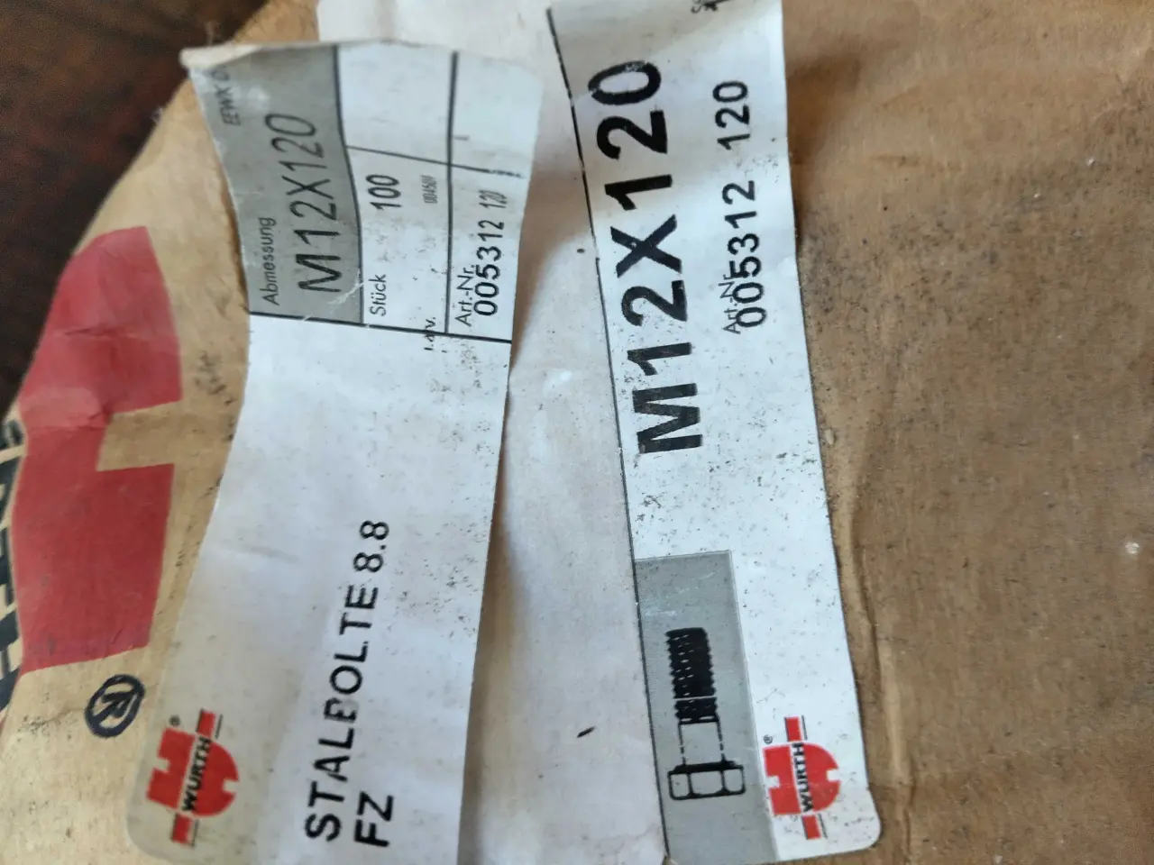 Billede 6 - Bolte 12 mm - 120 mm