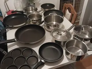 Gryder og pander sælges