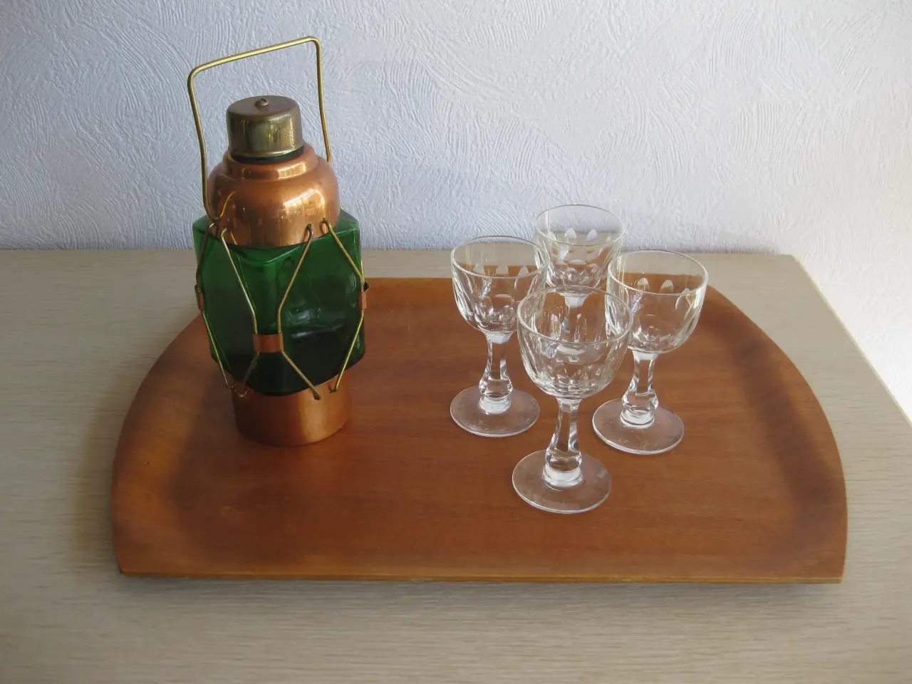 Billede 1 - Fin, lille teak serveringsbakke ;-)