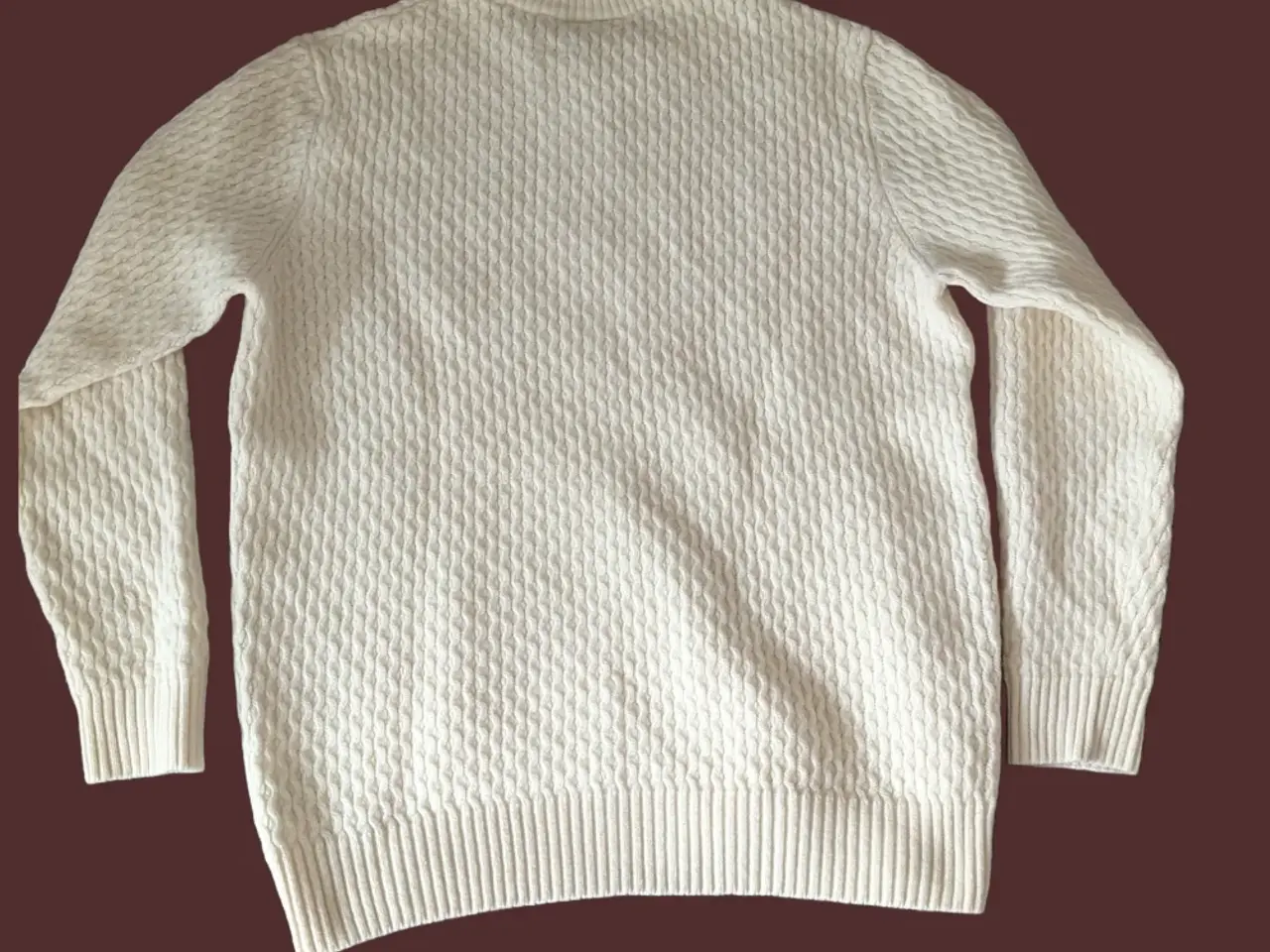 Billede 2 - Lacoste Cable Knit off white creme uld sweater