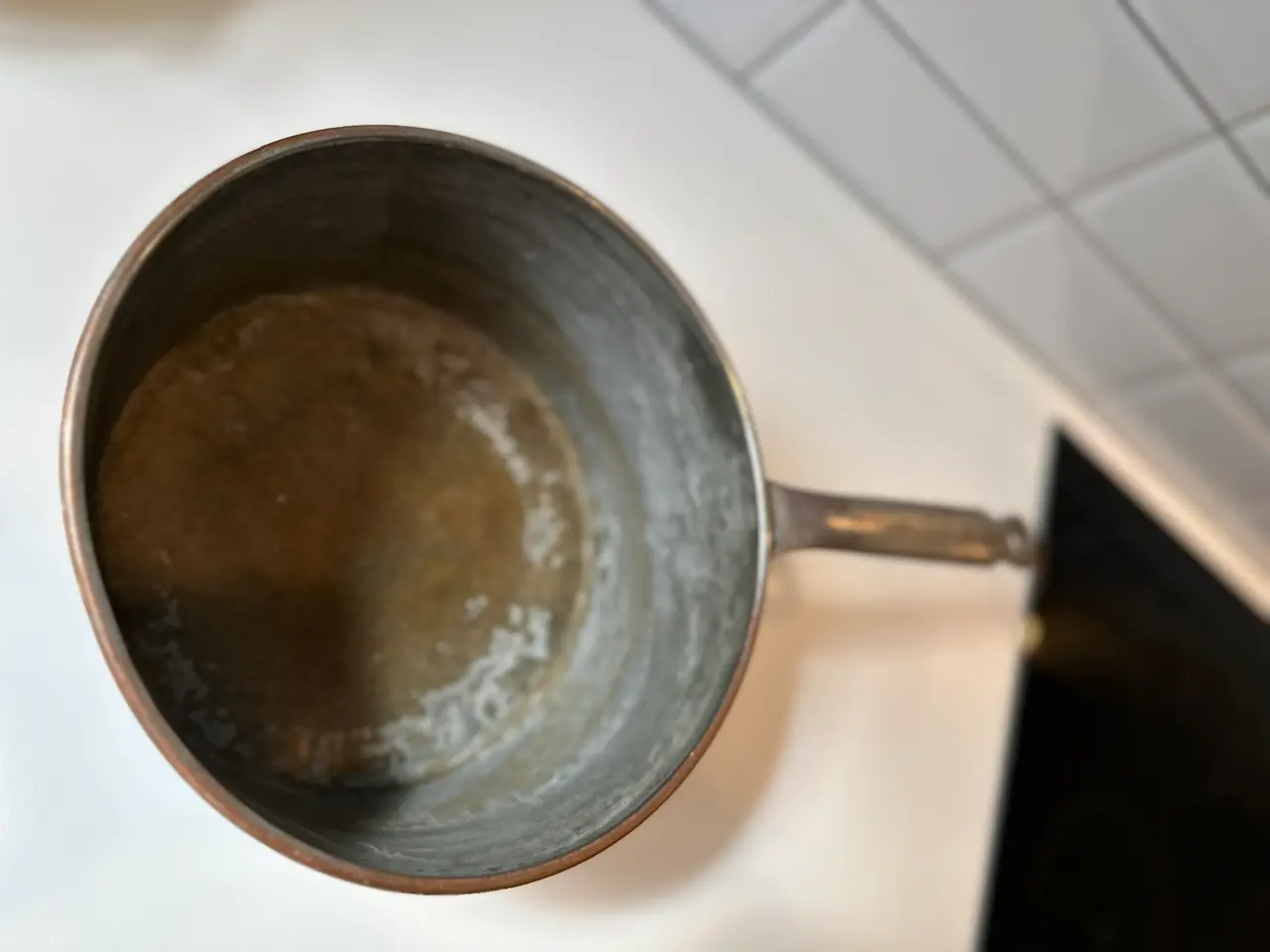 Billede 3 - Kobbergryde med håndtag på hele 5 liter.