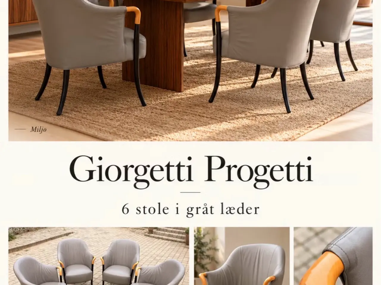 Billede 1 - Giorgetti, model Progetti 63220 – seks italienske