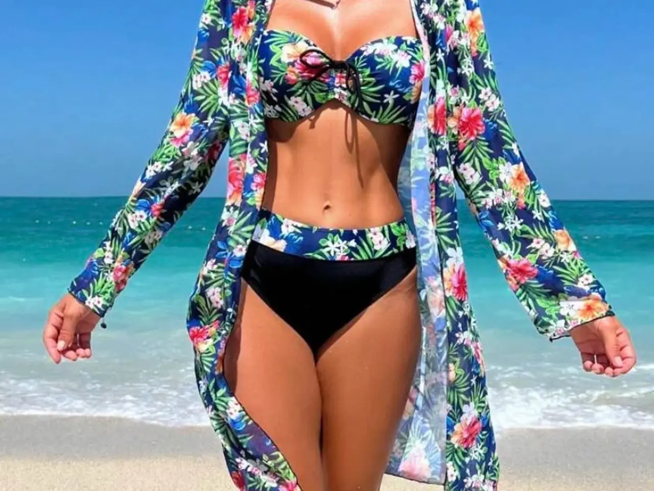 Billede 1 - Bikini sæt med kimono