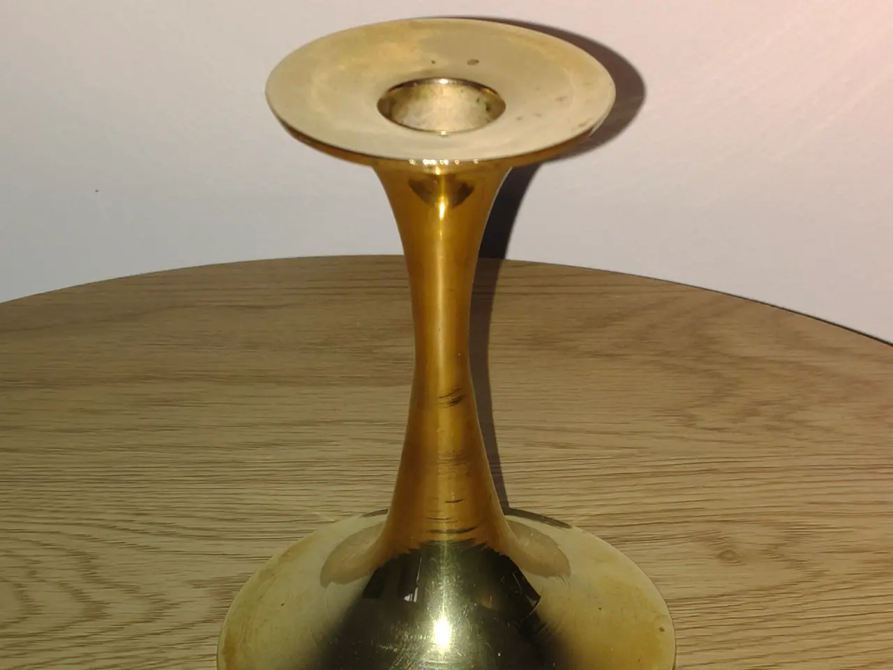 Billede 4 - Fin trompet messing lysestage