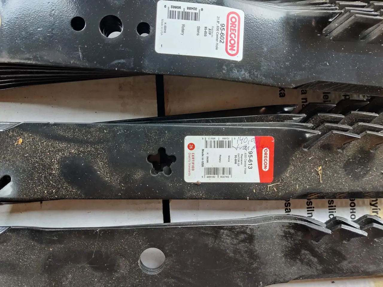 Billede 5 - Bio knive til plæneklipper/traktor