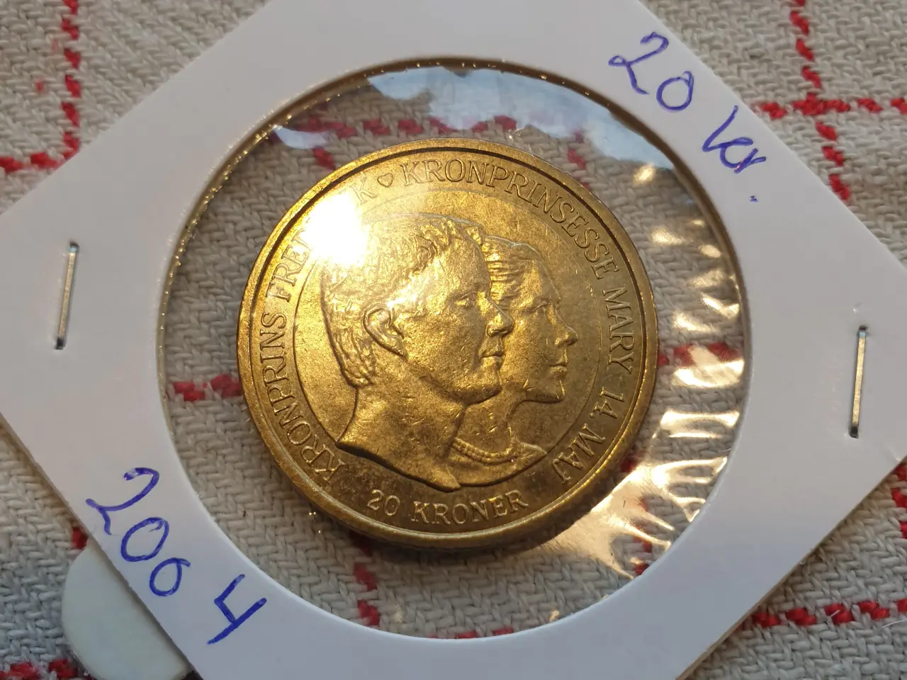 Billede 1 - 20 Kroner Kronprinseparrets Bryllup 2004
