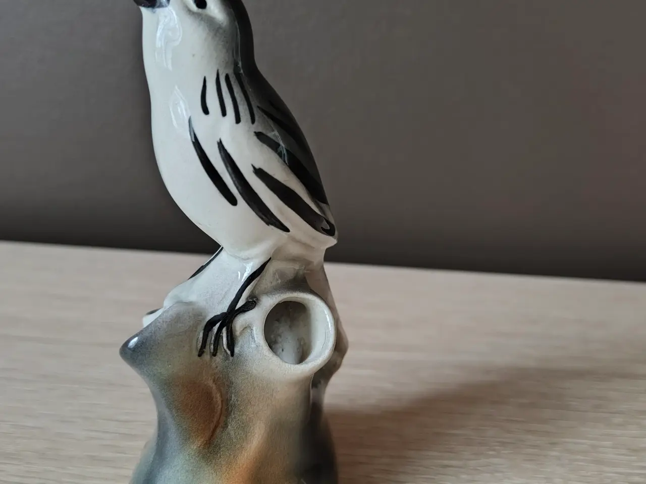 Billede 2 - Flot porcelænsfugl med vase