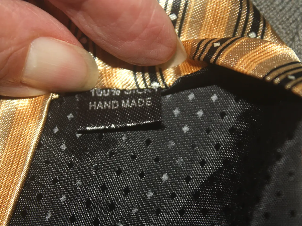 Billede 5 - Silke slips 100 % silk Thailand