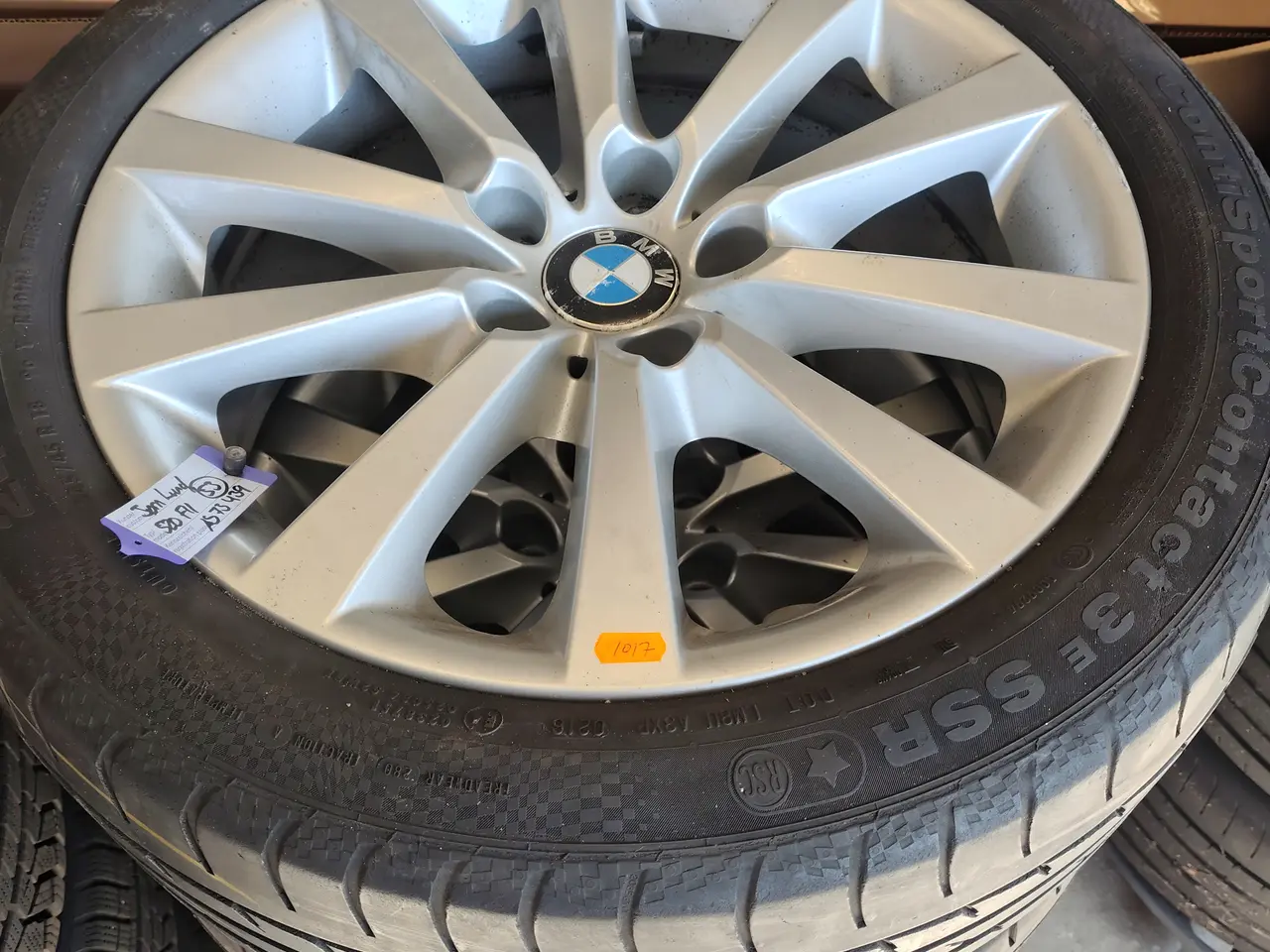 Billede 2 - Fire alufælge med dæk CONTINENTAL 245/45 R 18