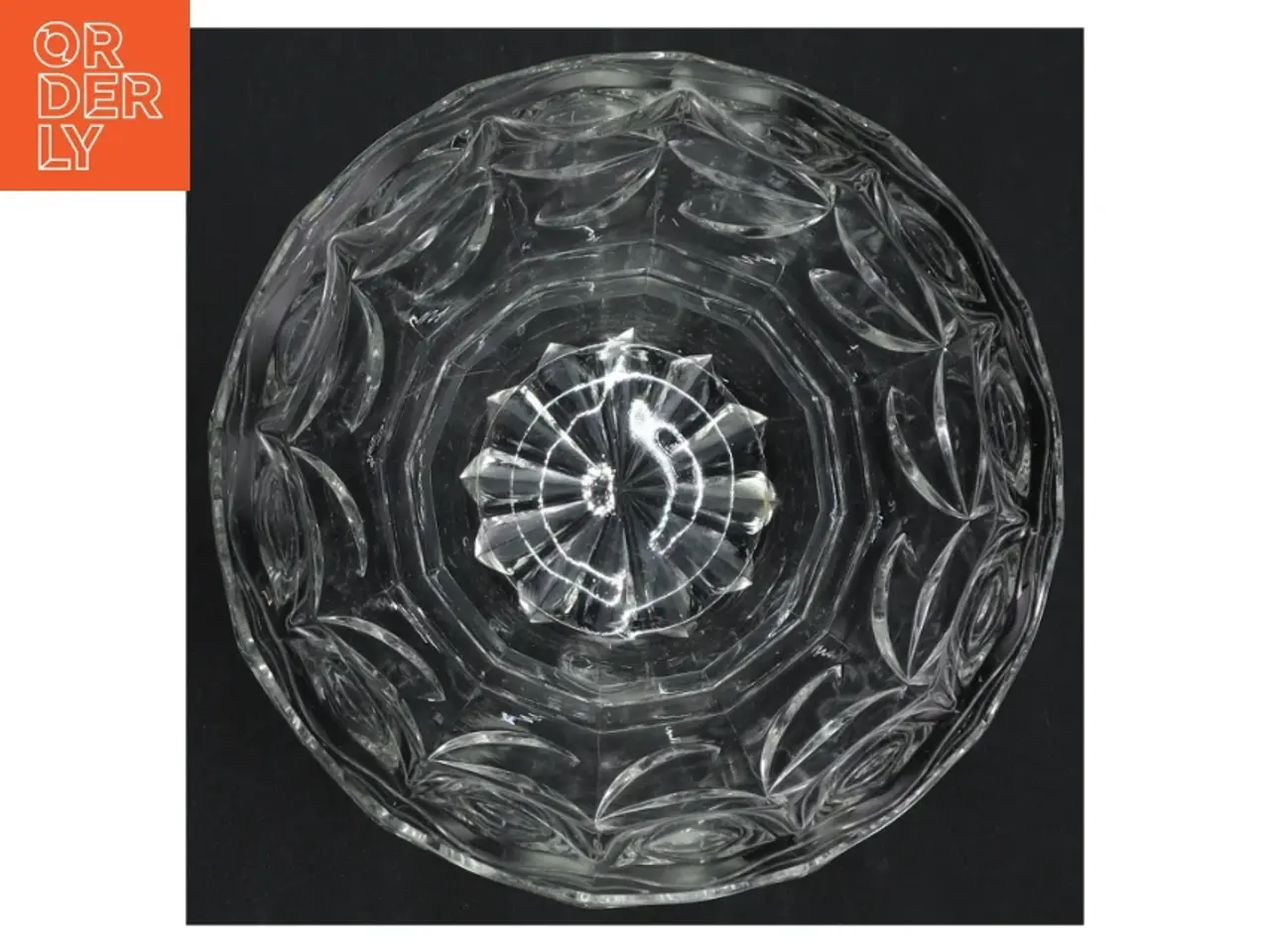 Billede 3 - Gl. Glasskål, måske Krystal (str. H. 9 cm. ø. 14 cm)