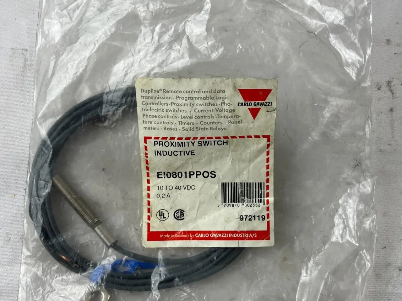 Billede 4 - Carlo Gavazzi EI0801PPOS Inductive Proximity 10–40