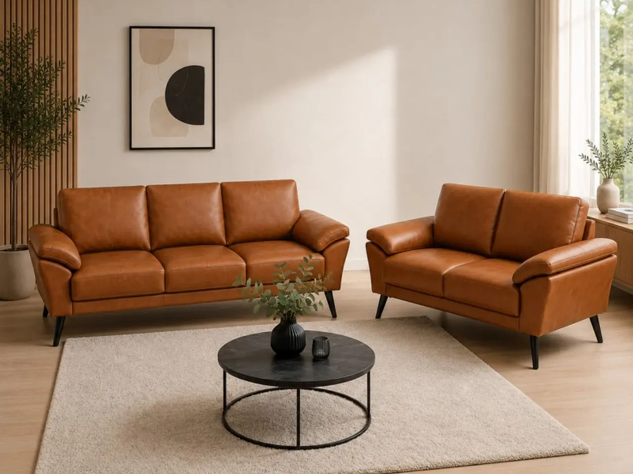 Billede 10 - Hjort Knudsen Thyregod lædersofasæt