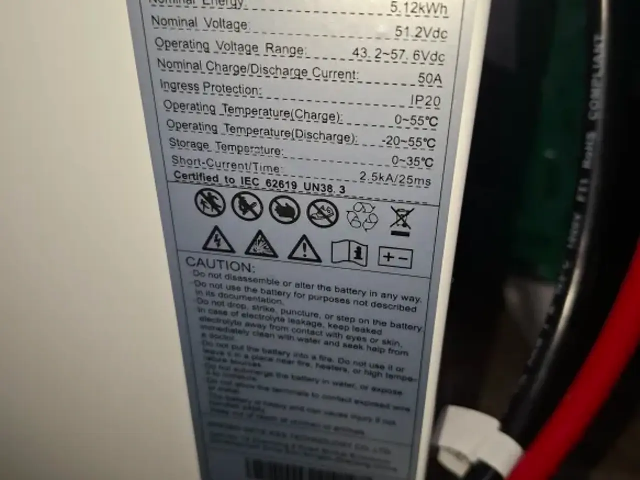 Billede 2 - Solcellebatteri fra deye 5.12kwh