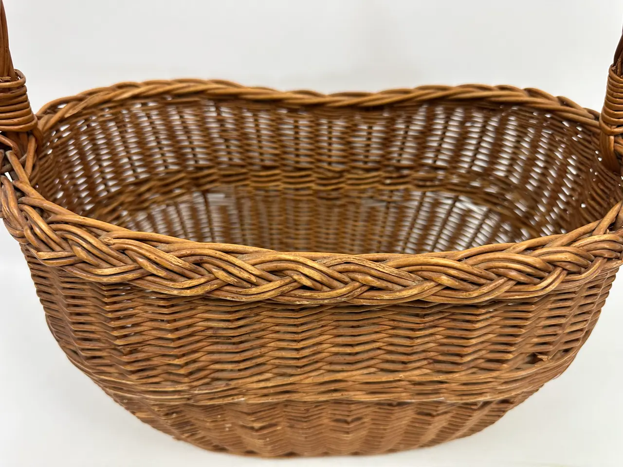 Billede 3 - Retro kurv i flet m. hank