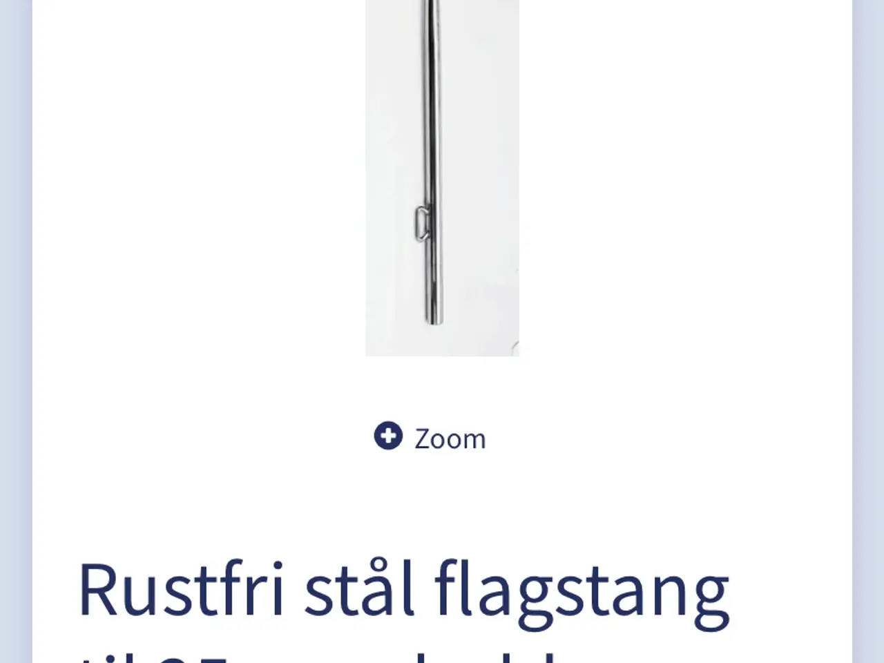 Billede 1 - Flagstang til båd