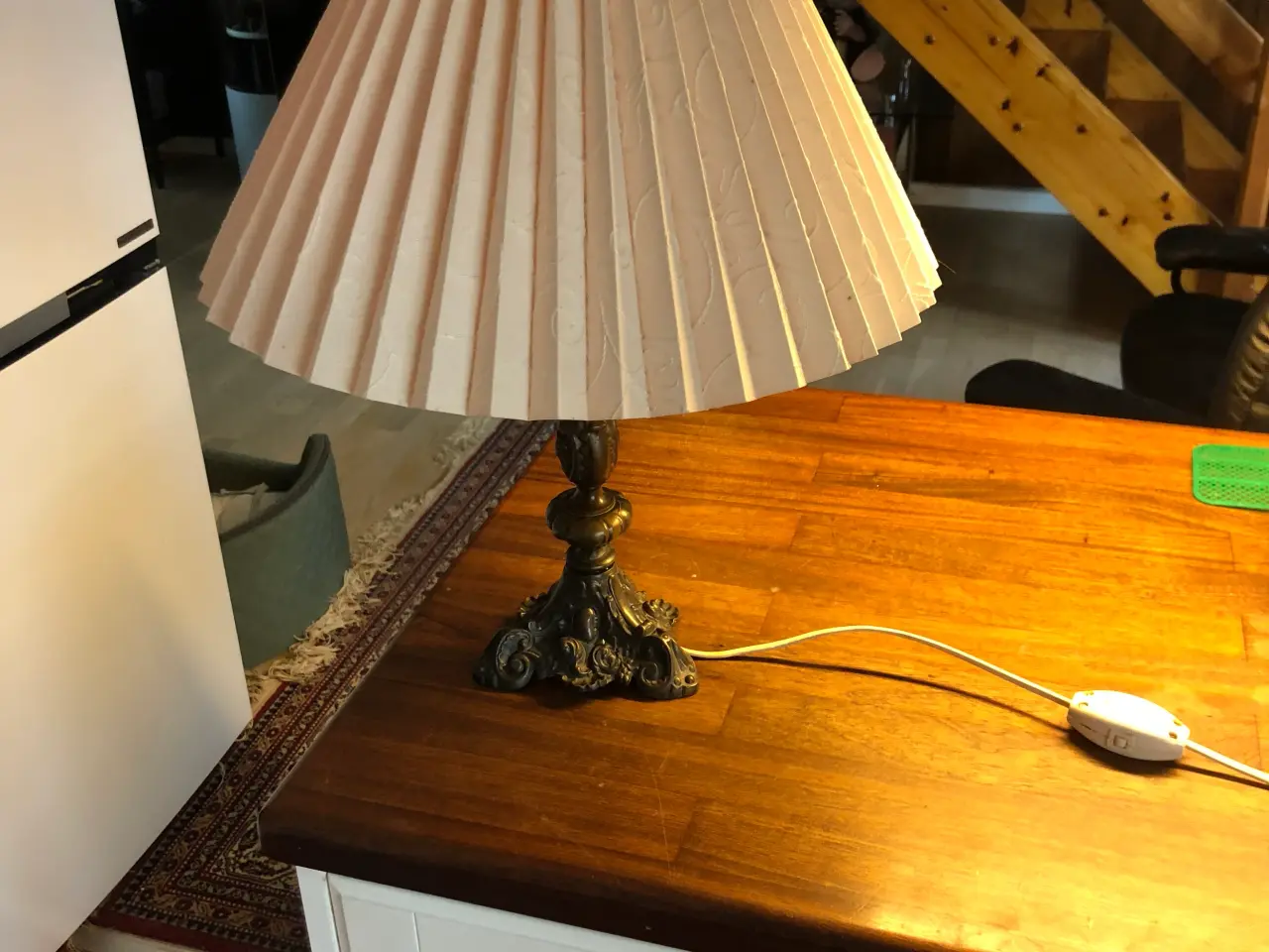 Billede 1 - Bordlampe diskometal