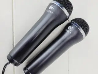 ⭐️ 2 stk Mikrofoner fra Logitech - PS3 / Wii