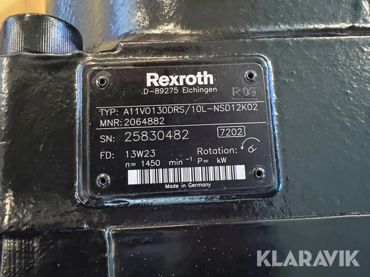 Billede 9 - Stempelmotor Bosch Rexroth A11V0130DRS 500 ccm