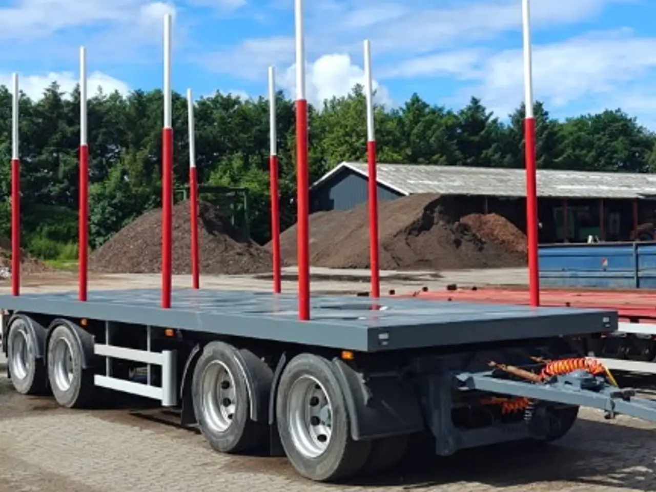 Billede 2 - Kel-Berg D32B4 4-axle platform trailer