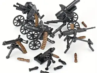 Militær 6 forskellige våben i mini format