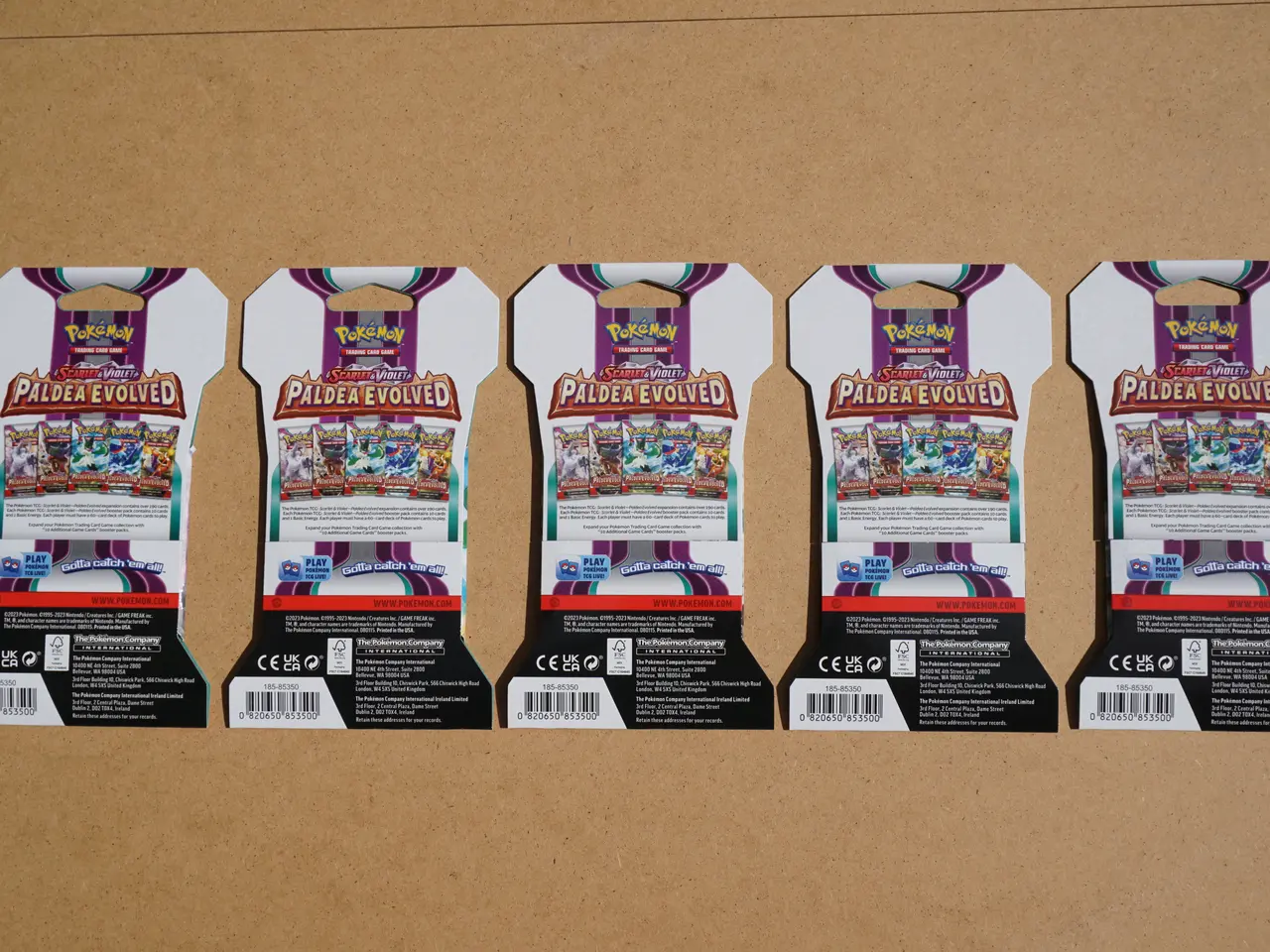 Billede 3 - 5x Scarlet and Violet: Paldea Evolved sleeved boos
