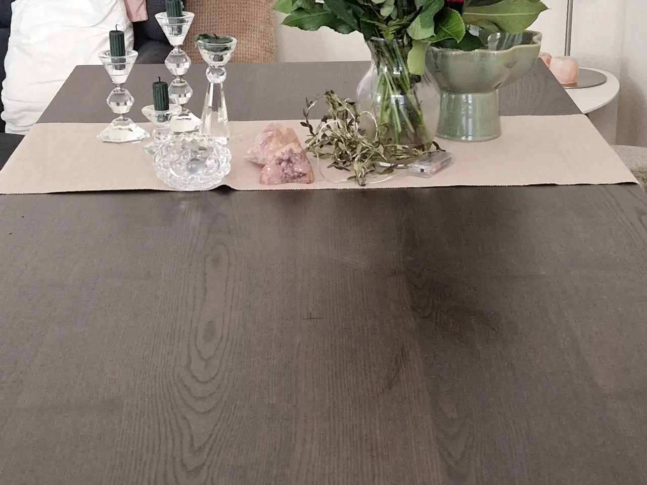 Billede 6 - Sort/Brunbejdset flot spisebord