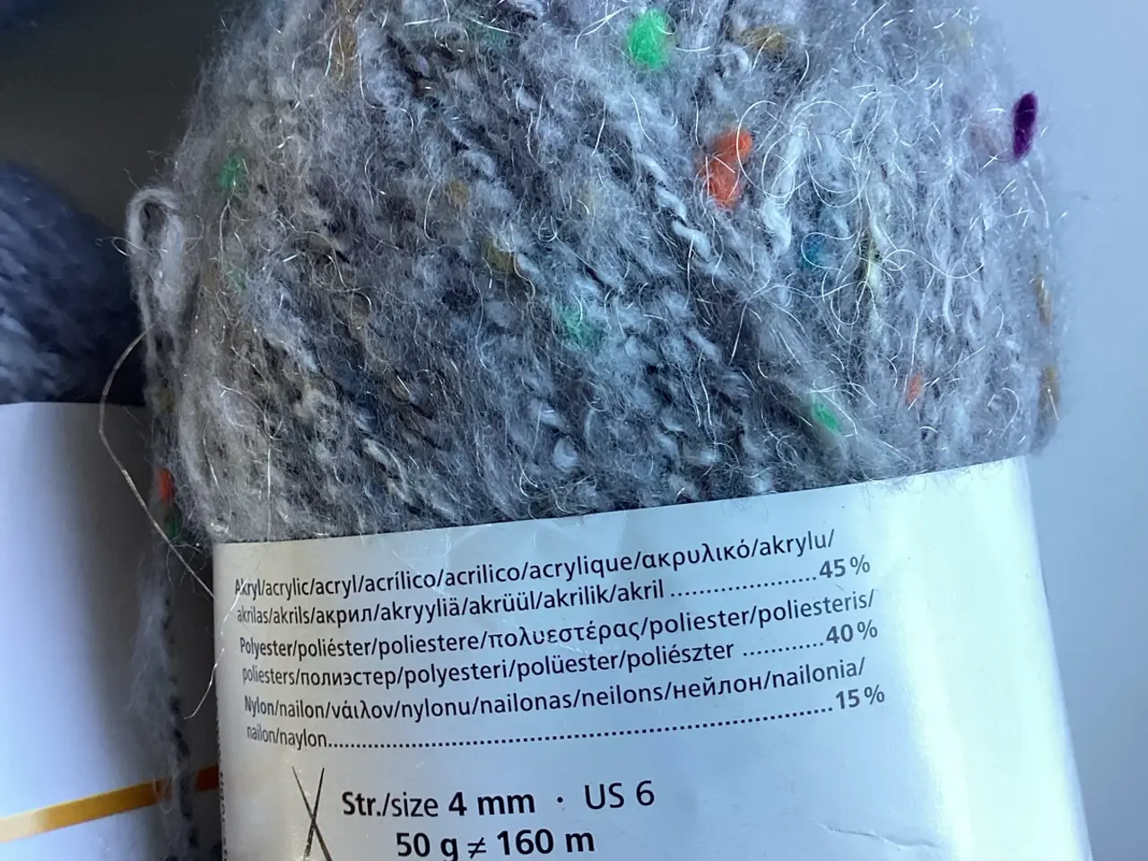 Billede 2 - Akryl garn grå m nister