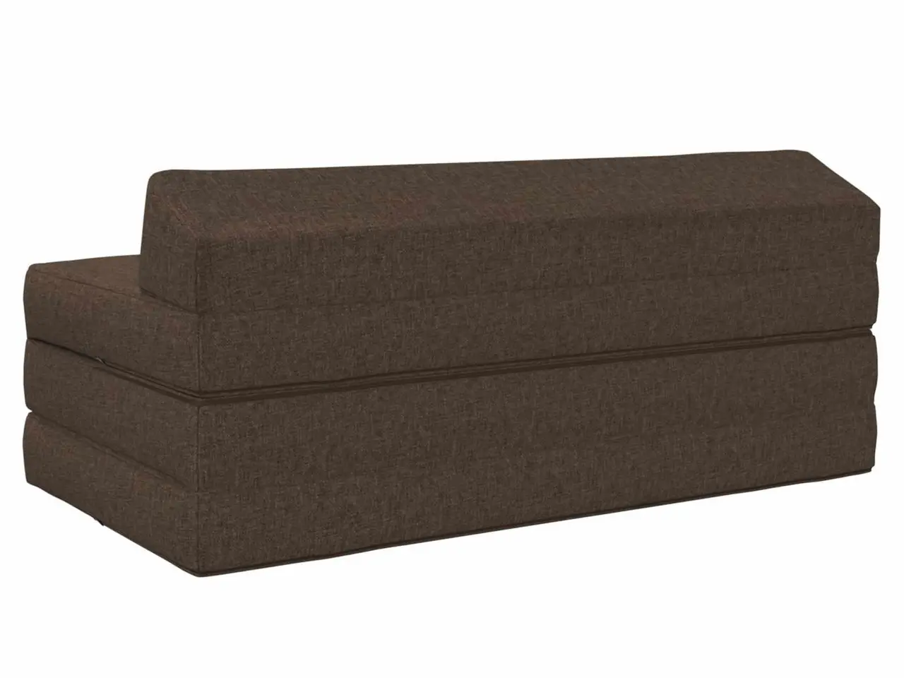 Billede 4 - Foldbar sovesofa i stof - gråbrun 120 × 60 × 49 cm