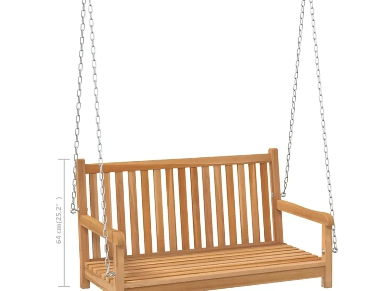Billede 8 - Gyngebænk i massivt teaktræ 114×60×64 cm - hængesofa til haven