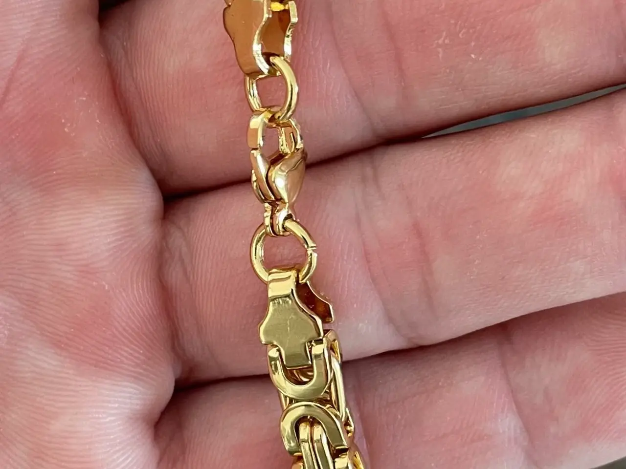 Billede 4 - Goldfilled flad kongekæde 