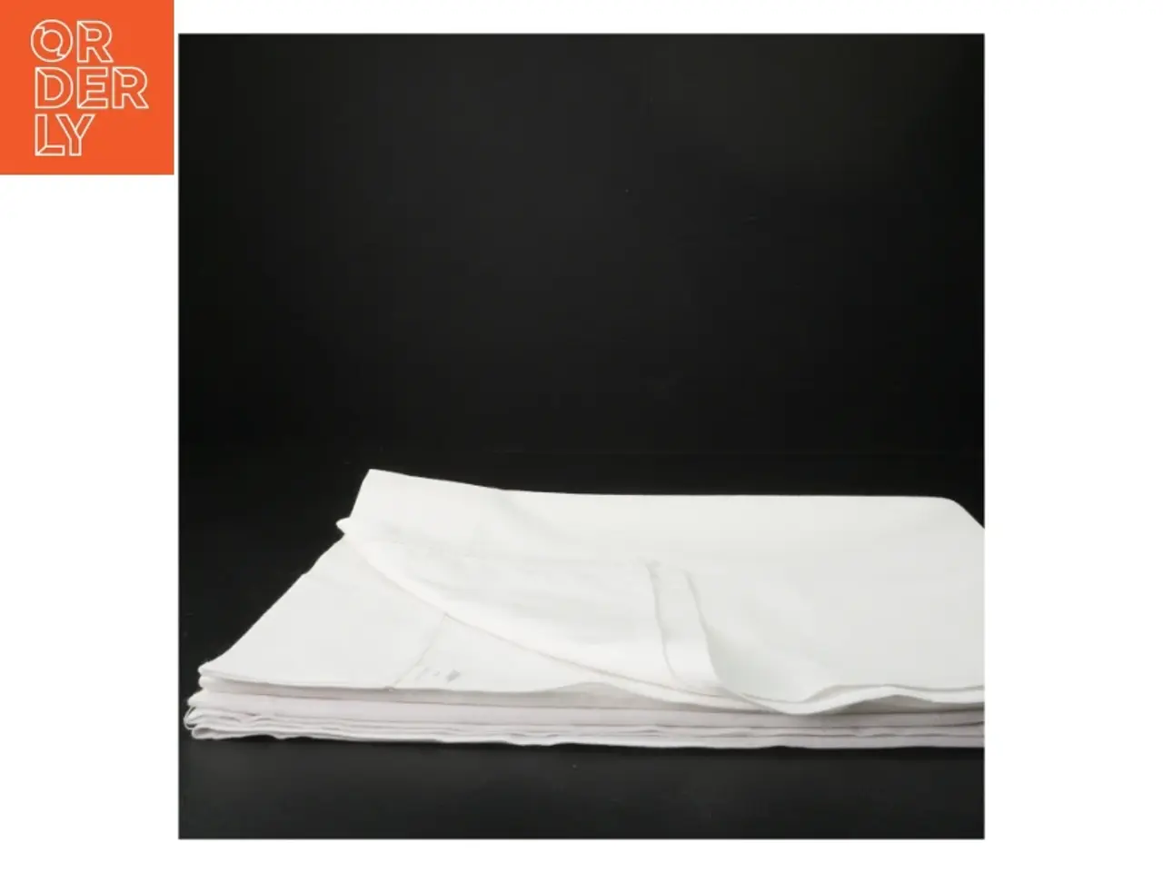 Billede 6 - Hvid dug med broderi (str. 120 x 160 cm)