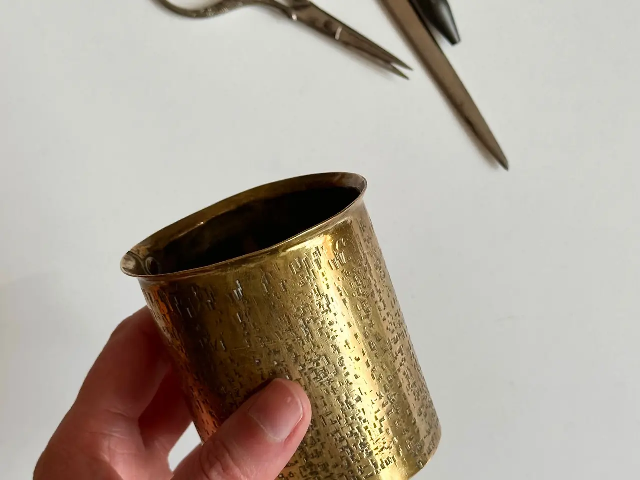 Billede 3 - Bæger, messing