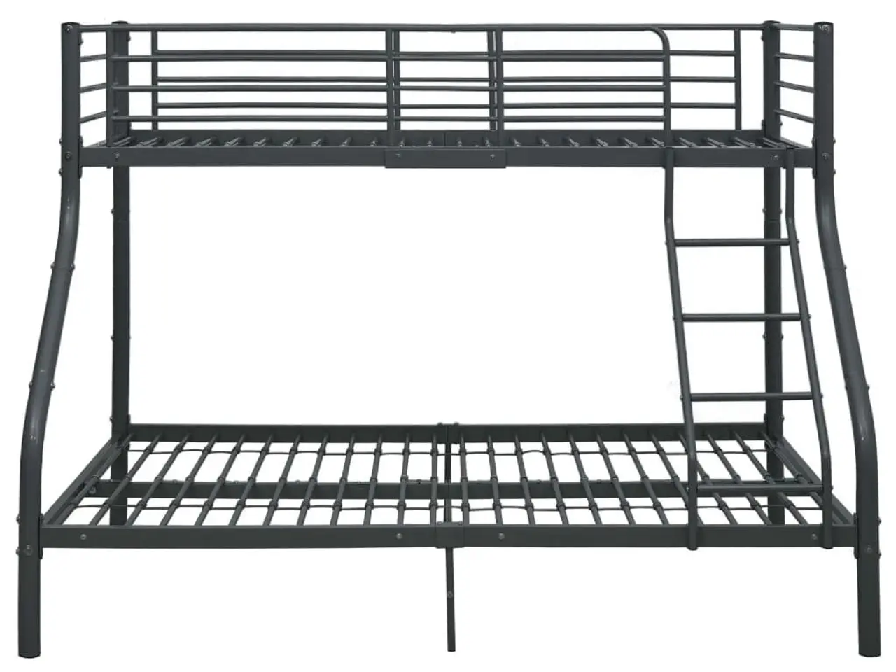 Billede 2 - Køjeseng i metal - sengestel 140 × 200 / 90 × 200 cm, sort