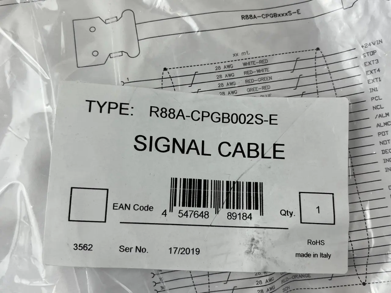 Billede 3 - Omron R88A-CPGB002S-E CN1 I/O Signal kabel 2m for