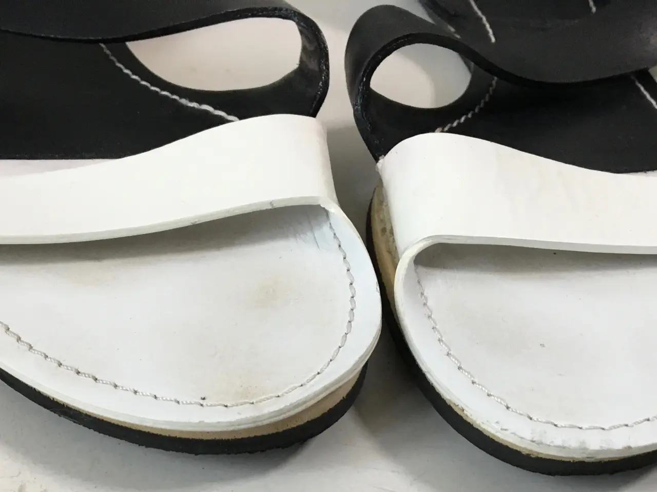 Billede 3 - Jil Sander, sort-hvide sandaler, str 37,5