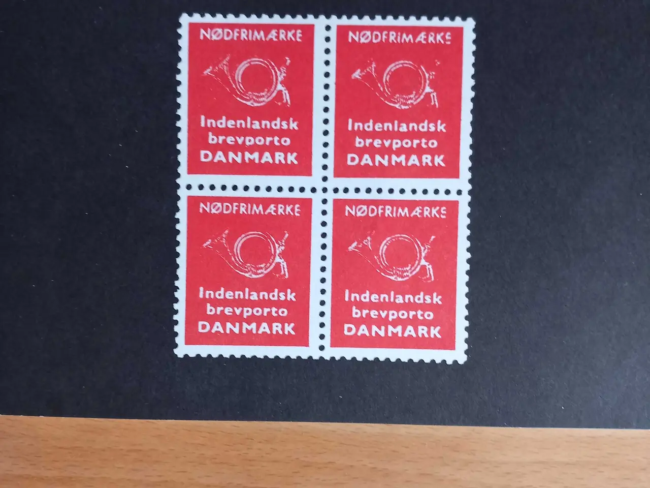 Billede 1 - Dansk nødfrimærke 1963