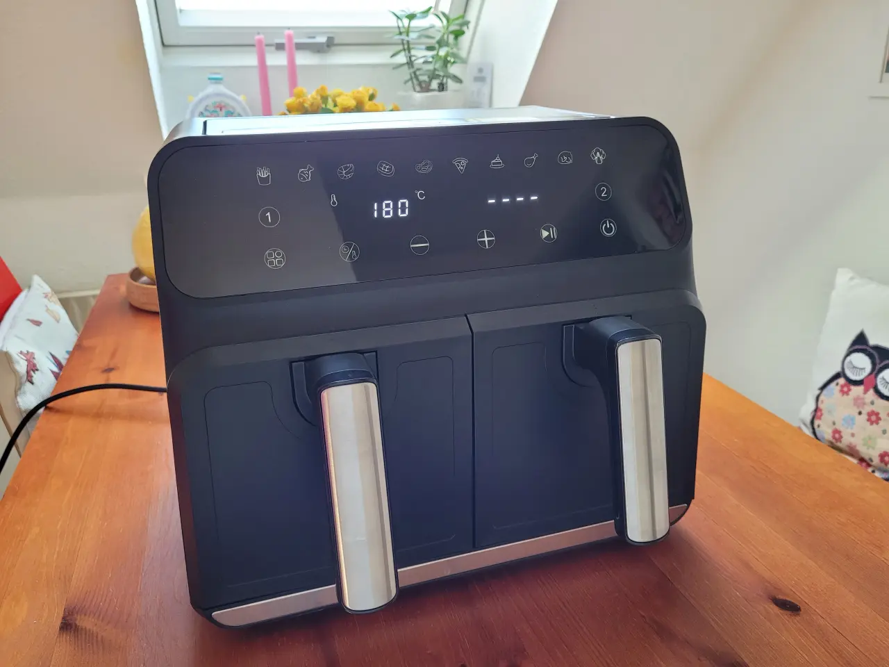 Billede 3 - Deski Airfryer dobbelt kurv 2x 4 l.