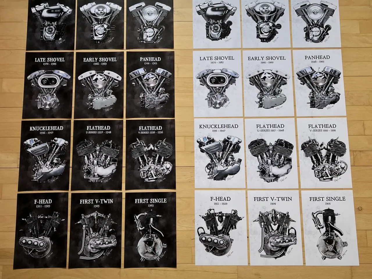Billede 1 - Harley-Davidson plakat sæt