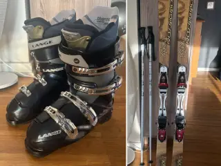 Alpin Carving ski + stave og støvler