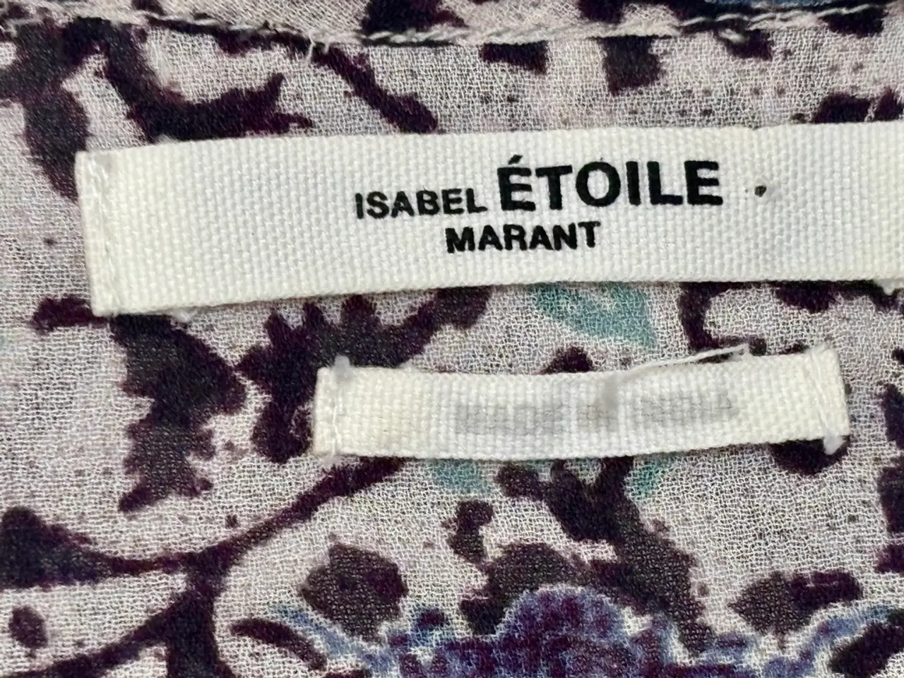 Billede 4 - Isabel Marant, mønstret langærmet skjorte, str 40